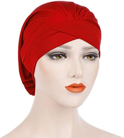 Şapkalar Bere Şapka Kap Kadınlar için, Şal Kap Müslüman Şapka Türban Fırfır Moda Katı Kadın Beyzbol Kapaklar Dalgalar Baba Şapka Çay