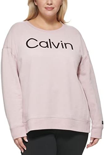 Calvin Klein Performans Bayan Plus Logo Polar Sweatshirt Pembe 2X