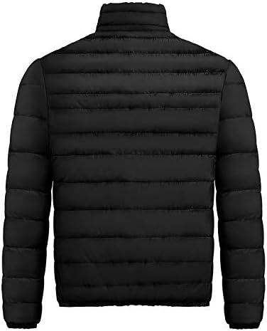 FSAHJKEE Siyah fermuarlı ceket Erkekler, Klasik Yakasız Üstleri Babalar Günü Katı Cepli Ted Uzun Kollu Loungewear Tops