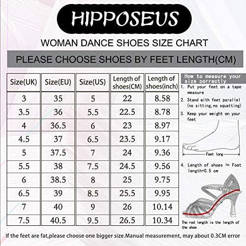 HİPPOSEUS kadın Latin Dans Uygulama Ayakkabı Bölünmüş Taban Balo Salonu Dans spor ayakkabıları, Model 215