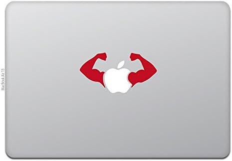Tür Mağaza MacBook Air / Pro 11/13 MacBook çıkartması Kas Kas Beyaz M566-W