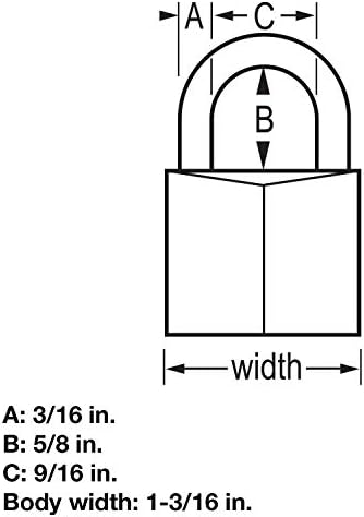 Ana Kilit 131D Kaplı Alüminyum Anahtarlı Asma Kilit, Bir Paket, Siyah