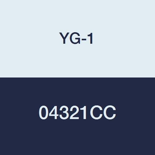 YG-1 04321CC HSSCo8 End Mill, 4 Flüt, Normal Uzunluk, TiCN Kaplama, 3-1/4 Uzunluk, 1/2