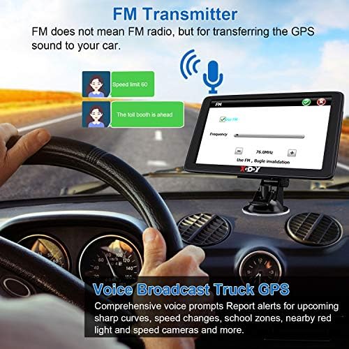 XGODY 7 inç Kamyon GPS Bluetooth AV-ın navigasyon Sistemi ile Araba için Büyük dokunmatik ekran GPS Navigator 8 GB 256 M Sesli Rehberlik