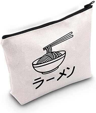 TOBGB Sevimli Ramen Çantası Ramen Sevgilisi Hediye Kozmetik Çantası Kawaii Japon Gıda Hediye (Bir Ramen çantası)