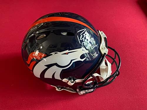Peyton Manning İmzalı (JSA) Riddell Otantik Kask (Broncos) - İmzalı NFL Kaskları