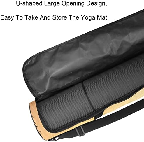 Yoga Mat Çantası, D Harfi Egzersiz Yoga matı Taşıyıcı Tam Zip Yoga Mat Taşıma Çantası Ayarlanabilir Kayış ile Kadınlar Erkekler için