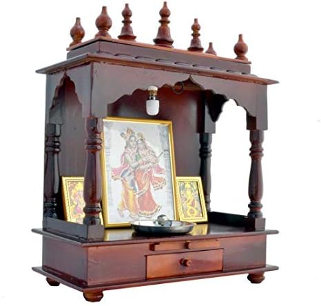 Devyom Hint ihracat led ışık ev tapınağı / Pooja Mandir / Ahşap tapınak / ev için tapınak / Mandap