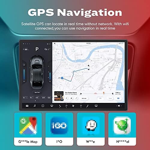 WOSTOKE 13.1 Android Radyo CarPlay ve Android Oto Autoradio Araba Navigasyon Stereo Multimedya Oynatıcı GPS Dokunmatik Ekran RDS DSP