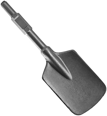 HIGOSPRO 5 İnç Geniş Kil Maça Keski Bit Yıkım Jack Çekiç, 1-3 / 16 (30mm) Hex Shank Asfalt Kesici Keski 17.1 İnç Uzun, alaşımlı Çelik