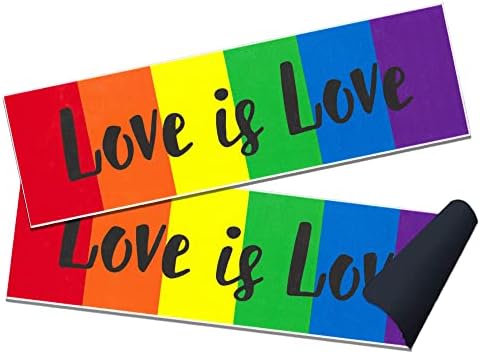 Arabalar için Hying 2 ADET Eşcinsel gurur tampon çıkartmaları, LGBTQ Aşk Aşktır Yetişkinler için Manyetik tampon çıkartmaları Yeniden