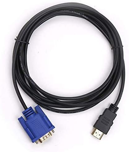 Sımyoung HDMI Erkek VGA Erkek D-SUB 15 Pin M/M Adaptörü dönüştürücü kablosu Dönüştürmek Sinyal HDMI Dizüstü, PC, TV Kutusu VGA Monitörler,