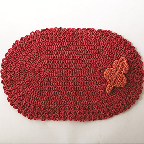 Bernat Handicrafter Cotton Solids Yarn, 1,75 oz, Gösterge 4 Orta, %100 Pamuk, Kır Kırmızısı