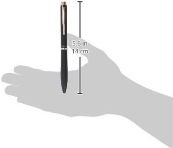 PİLOT BDR-3SM-B Acro Mürekkep Tükenmez Kalem, Acro Sürücü Orta Noktası, Siyah Gövde