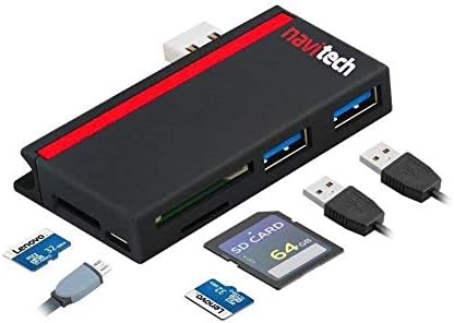 Navitech 2 in 1 Dizüstü/Tablet USB 3.0/2.0 HUB Adaptörü/mikro usb Girişi ile SD/Mikro USB kart okuyucu ile Uyumlu Asus ProArt StudioBook