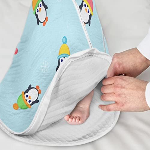 yenidoğan Bebekler için vvfelıxl Uyku Tulumları - Sevimli Penguenler Bebek giyilebilir Battaniye - Bebek için kundak geçiş Uyku Tulumu-Yürümeye