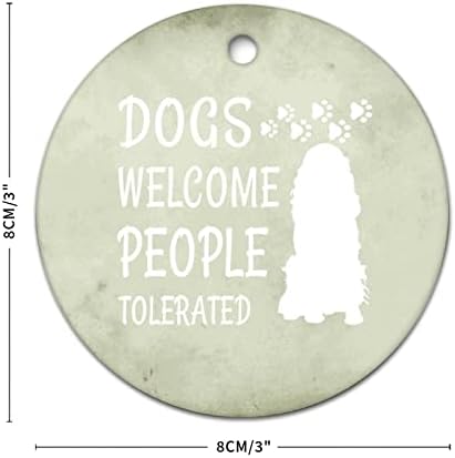 Anıt Kolye Noel Süsler Pet Lover Pet Köpek Sahibi Köpekler Hoşgeldiniz İnsanlar Köpek Söyleyerek Noel Hatıra Kolye Süslemeleri Süs