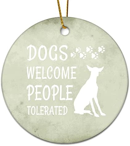 Anıt Kolye Noel Süsler Pet Lover Pet Köpek Sahibi Köpekler Hoşgeldiniz İnsanlar Köpek Söyleyerek Noel Hatıra Kolye Süslemeleri Süs
