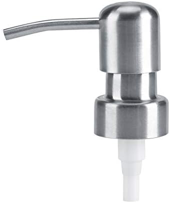 Paslanmaz Çelik Sabun Pompası, 1 Adet 304 Paslanmaz Çelik Sıvı Sabun Şampuanı Gümüşi Beyaz Pompa Mutfak Banyo Kullanımı (2,5 cm), Paslanmaz