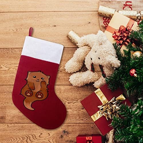 Deniz Samuru Noel Asılı Çorap Çorap Noel Ağacı Şömine Tatil ev Dekorasyonu