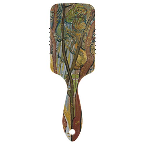 Vipsk Hava yastığı Saç Fırçası, Plastik Renkli Van Gogh'un Yağlı Boyası, Kuru ve ıslak saçlar için uygun iyi Masaj ve Anti Statik Dolaşık