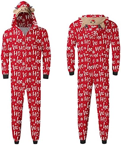 Noel Onesie Hoodies Tulum Tulum, Eşleşen aile pijamaları Setleri Aile için Noel Pijamaları 2022