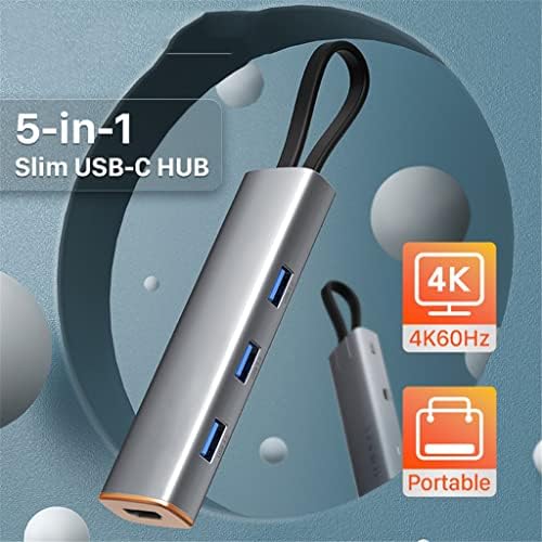 LHLLHL CABLETİME Çoklu 5 in 1 USB HUB Tip C ila 4K 60Hz Uyumlu USB 3.0 PD 100W PC için Hava