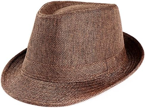 Gangster Kap Plaj Güneş Fedora Panama Saman, Caz Şapka Fötr Kapaklar Şapka Sunhat Düz Renk Şapka Erkekler Kadınlar güneş koruma şapkası