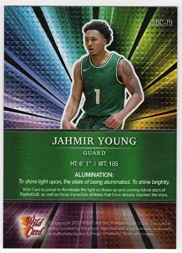 JAHMİR YOUNG RC 2022 Joker Kart Alüminasyonu / 85 Mor Maryland ÇAYLAK NM+ - MT + NBA Basketbol NCAA