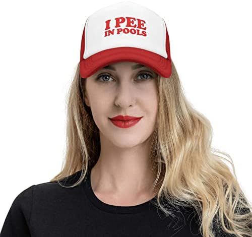 I-Pee-ın-Pools Örgü Şapka Moda Beyzbol Kapaklar Siyah Izgara kamyon şoförü şapkaları Golf Sunhat