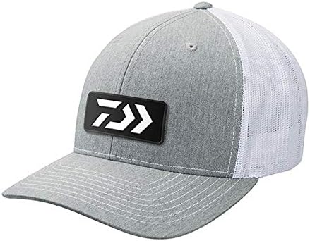 Daiwa Balıkçı Şapkası Kamyon Şoförü İşlemeli Gri ve Beyaz Logo