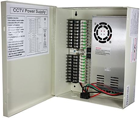 SPT Güvenlik Sistemleri 15 - PB29A18D4 18 Port CCTV Güç Kutusu (Bej)