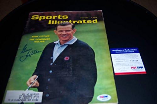 Gene Littler Şampiyonu Psa / dna İmzalı Sports Illustrated-İmzalı Golf Dergileri