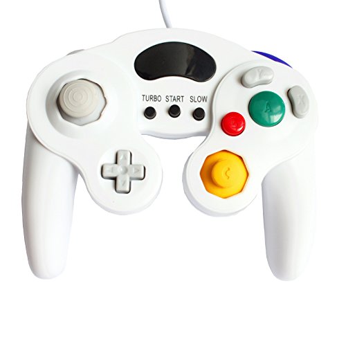 Nintendo Gamecube ve Wii için Jalex(TM) Kablolu Denetleyici-Beyaz