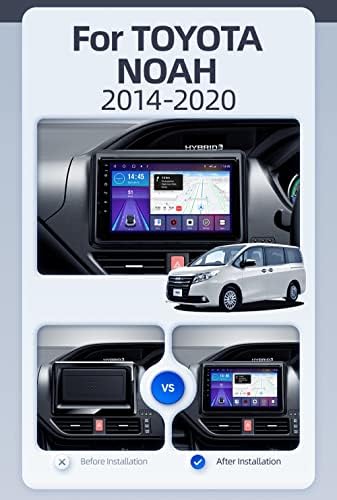 ZUNYAN / 9 / 9 5 inç 2-DİN Android 12 Araç içi Navigasyon Toyota Noah için R80 2014-2020 Destek FM Radyo GPS Navigasyon Dahili Carplay