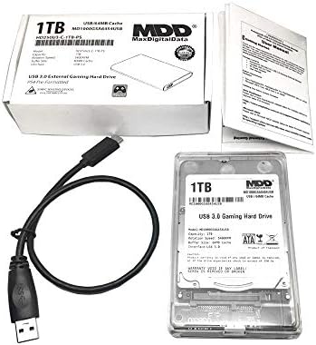 MaxDigitalData HD250U3-C 1TB USB 3.0 Taşınabilir PS4 Harici Oyun Sabit Diski-(PS4 Önceden Biçimlendirilmiş) - 2 Yıl Garanti