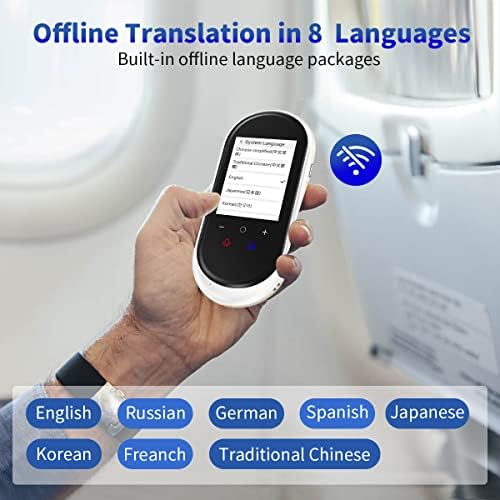 Dil Çevirmen cihazı İki yönlü anında çevirmen cihazı 106 dil desteği Ses ve metin ve çevrimdışı ve fotoğraf çevirisi Seyahat öğrenme
