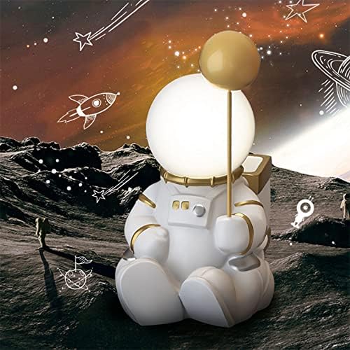 TWXG Modern Uzay Astronot masa lambaları çocuk Rüya Yaratıcı LED masa lambası Bebek Karikatür Yatak Odası Komidin Lamba Masa sanat