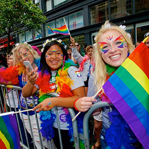 10 Yaprak Eşcinsel Gurur Yüz Gökkuşağı Geçici Dövme Etiket, LGBT dövmeler Transferi Dövme Çil Su Geçirmez Glitter Kelebek Kalp Gökkuşağı