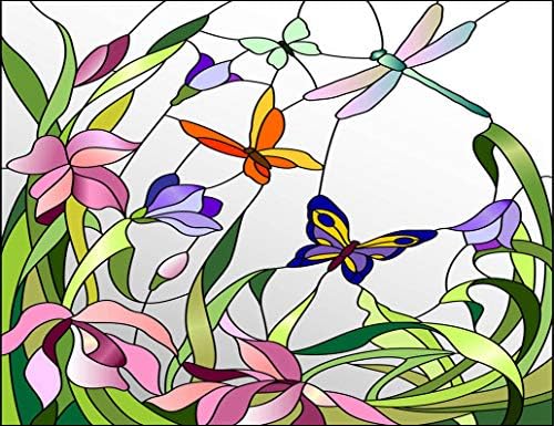DIY 5D Elmas Boyama Kitleri Renkli Mozaik Vitray Pencere Çiçekler Kelebekler Çiçek Tam Matkap Boyama Sanat Zanaat Tuval Ev Duvar Dekor