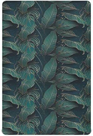 Playard Levha, Standart Beşik ve Yürümeye Başlayan Şilteler için Tropikal Palmiye Yaprağı Beşik Levha,28x52 İnç 20425439