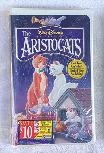 2 Disney Aile Eğlencesi Videosu Seti ~ Aristocats VHS, Oliver & Company VHS