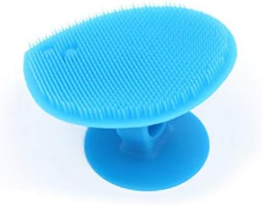 DOITOOL Saç Fırçası 4 pcs Silikon Yüz temizleme Fırçası Yüz Temizleyici Ped el masaj aleti Fırça Scrubber ile Vantuz (Turuncu + Gül