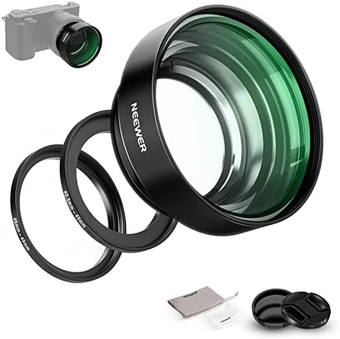 NEEWER 22mm Makro Lens için Adaptör Halkası ile Yakın Çekim Fotoğraf, ile Uyumlu Sony a5100 a6000 a6100 a6300 a6500 a6600 ZV-E10 Canon