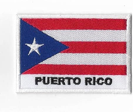 Ilk Şey Porto Riko Bayrağı Yama Demir On Küçük İşlemeli Şapka Gömlek Ceket Giyim Sırt Çantaları Kot Kap Boyutu Yaklaşık 2x3 İnç A293