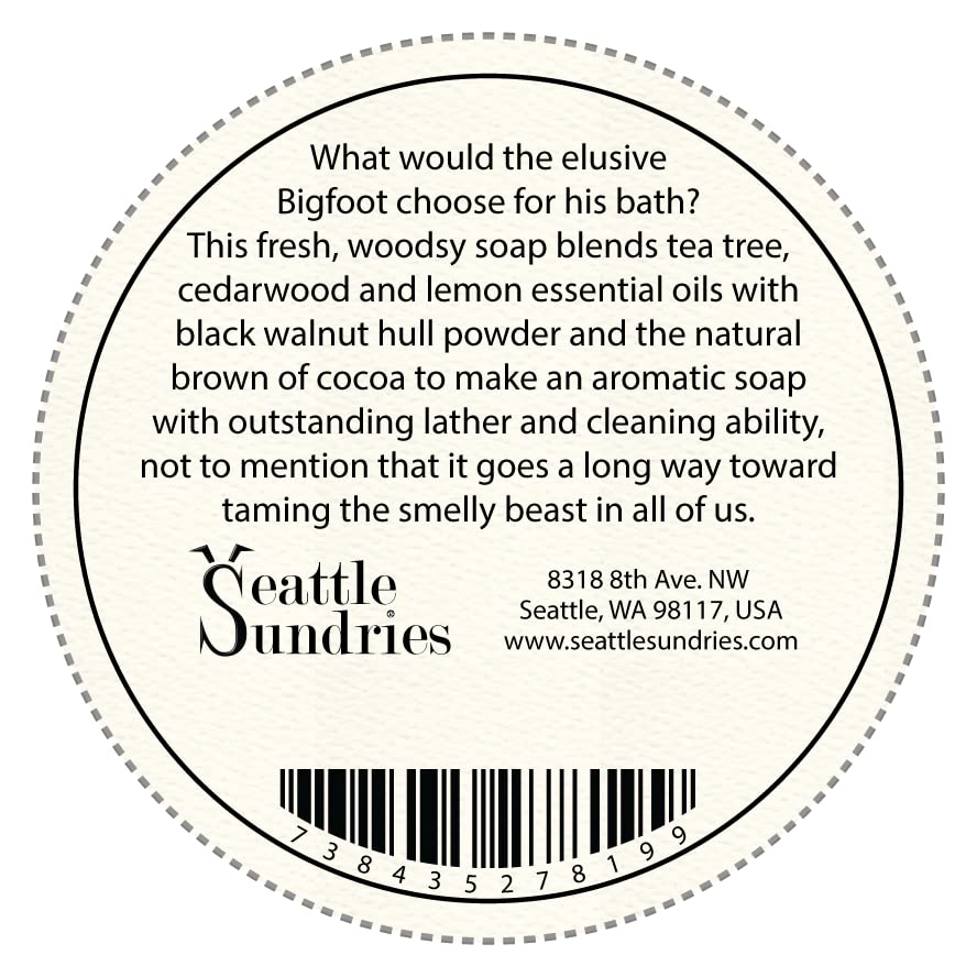 Seattle Sundries / Sasquatch Sabun Çubuğu Doğal Cilt Bakımı, Geri Dönüştürülebilir Seyahat Tenekesinde 1 (4oz) El Yapımı Sabun Çubuğu,
